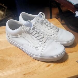 VANS white leather